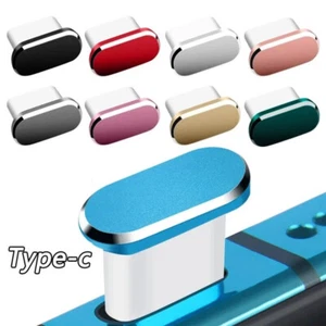 1x metalowa wtyczka przeciwpyłowa typu C do Samsung Xiaomi Huawei uniwersalna wtyczka portu ładowania - Zdjęcie 1 z 10