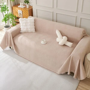 Couch Cover for Dogs Washable Chenille Sofa Cover Sectional Couch Covers for 3 C - Picture 1 of 7