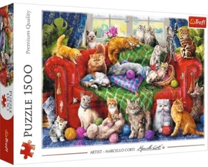 Trefl Jigsaw Puzzle 1500 Pieces Kittens on the Sofa Premium Quality - Picture 1 of 2