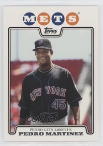 2008 Topps New York Mets Gift Set 2007 Highlight Pedro Martinez #9 HOF