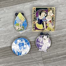 Lot of 4 Walt Disney Collector Pins - Tinker Bell, Minnie, Dumbo, Snow White