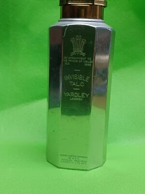Lata de talco invisible vintage Yardley of London con contenido Foto 1 de 3