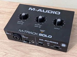 FAULTY M-Audio M-Track Solo USB audio interface for recording streaming READ - Picture 1 of 7