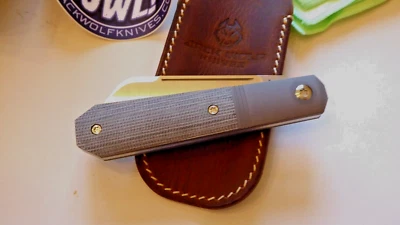 Cuchillo Plegable Jack Wolf MIDNI01 Midnight Jack Lona Verde Micarta Descatalogado Foto 1 de 4