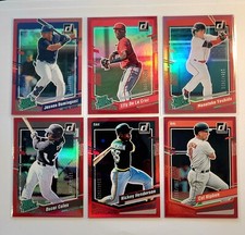 2023 Panini Donruss Rated Prospect & Vets 31-240 Red Holo #'d To 2023 YOU PICK!