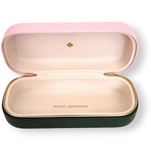 Kate Spade Empty Sunglasses Case Pink Green GUC 6.25" - Picture 1 of 4