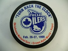 CHL Tulsa Oilers 1999 Turn Back The Clock Official Hockey Puck Collect Pucks