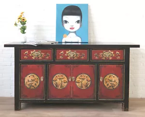 Kommode Sideboard Schrank Asia Möbel Vintage orientalisch chinesisch asiatisch - Bild 1 von 8