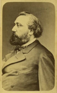 France Paris Leon Gambetta Politician Old CDV photo Appert 1870 - Picture 1 of 3