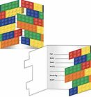 Building Blocks Block Party Supplies Invitations with Envelopes 8ct.