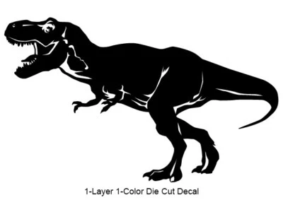 Dinosaurio - Tyrannosaurus #2 Período Jurásico 4-21 pulgadas Calcomanía adhesiva de vinilo para exteriores Foto 1 de 4