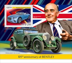 LIBERIA 2023 105th ANNIVERSARY OF BENTLEY SOUVENIR SHEET MINT NH - Picture 1 of 1