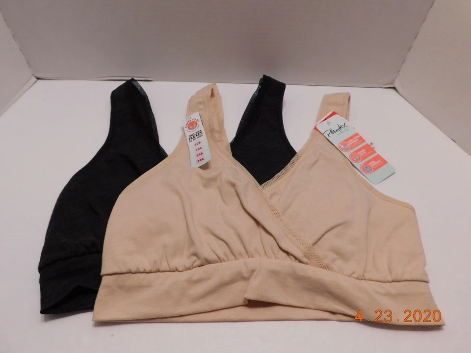 Playtex 2pack Nursing Pullover Sleep Bra Wirefree Cool Comfort XSmall US02PK
