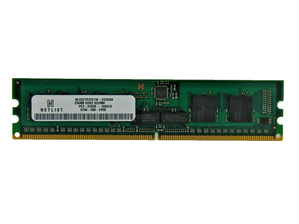 NLD327R23215F-D32KSB 256MB PC2 3200 DDR 2 400MHZ 240 PIN ECC REGISTERED DIMM - Image 1 of 1