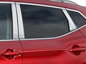 Stainless Chrome Pillar Posts 8PCS QAA Covers FOR Nissan Rogue Sport 2017-2020 - Picture 1 of 1