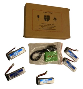 5PCS JJR/C 3.7V 500mAh Li battery & Charger for H37 Drone SEE PHOTOS! - Picture 1 of 5