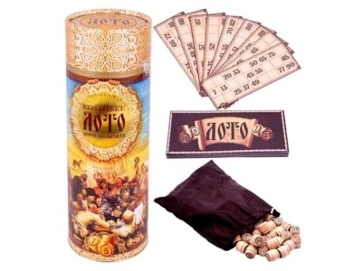 Козацьке Лото Ukrainian Cossack's Loto Wooden LOTO Game Lotto Wood Barrels Super - Image 1 of 4
