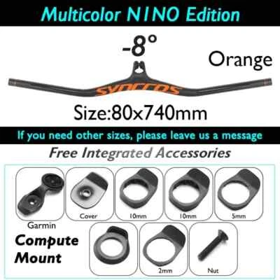 Manillar integrado de fibra de carbono para bicicleta MTB FRASER IC SL ángulo -8/17/25 grados Foto 1 de 4