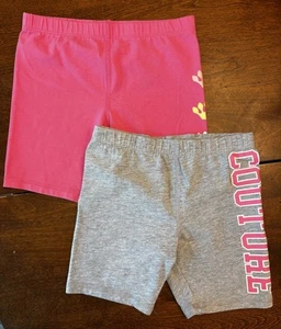 2 Juicy Couture Girls Biker Shorts Size 7 - Picture 1 of 9