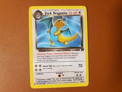 Dark Dragonite - 22/82 Team Rocket Unlimited Rare Pokemon - NM - Image 1 of 2