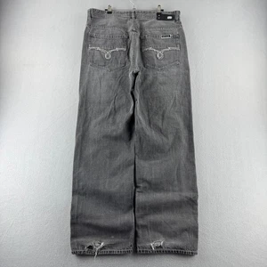 Vintage Ecko Unltd Heans Herren 34 (passt 36x31) grau Denim Baggy Fit Y2K - Bild 1 von 22
