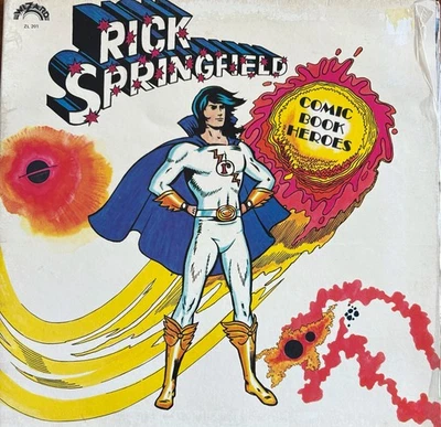 RICK SPRINGFIELD - Comic Book Heroes VINYL LP 1973 Wizard Records Exc Cond! DB1 - Image 1 of 3