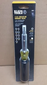 Klein Tools 32527 11-in-1 Screwdriver / Nut Driver with Schrader Bit - Picture 1 of 4