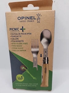 OPINEL FRANKREICH PICKNICK+ BESTECK KOMPLETT SET MIT NR.08 KLAPPMESSER (002500) - Bild 1 von 7