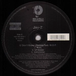 Jay-Z, Hovi Baby / U Don't Know (Remix), (12"), NM or M-, 3729636517 - Image 1 of 4