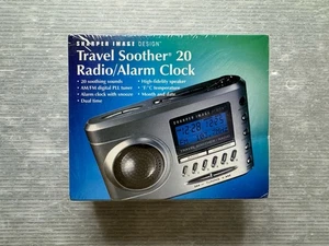 SHARPER IMAGE Travel Soother 20 Radio Alarm Clock SI621 / NEW - Picture 1 of 6