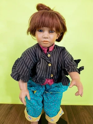 Künstlerpuppe Anette Himstedt Janka 65cm Vinyl Künstlerpuppe mit Zertifikat - Bild 1 von 4