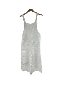 The White Company White Label 100% Leinen Overall Jumpsuit weiß Damen 0 LESEN - Bild 1 von 9