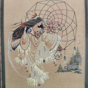 Earthdancer X Stitch Pattern Native American Marilyn Leavit Imblum Southwest EUC - Picture 1 of 3