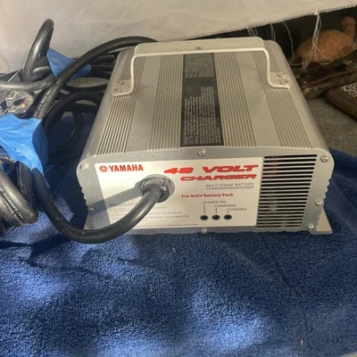 Genuine OEM Yamaha Model #: JW9-82107-10 Golf Cart Battery Charger 48 Volt 3 Pin - Image 1 of 4