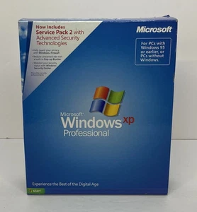 Microsoft Windows XP Professional SP2 Full Version 2002 Open Box - Picture 1 of 7