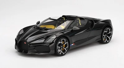 Top Speed TS0597: 1/18 Bugatti W16 Mistral Black with 2 Tone Seats 2024 - Image 1 of 4