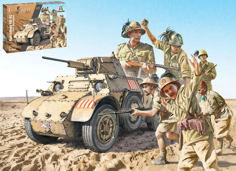 AB 41 WITH BERSAGLIERI ITALIAN INFANTRY KIT 1:35 - Immagine 1 di 1