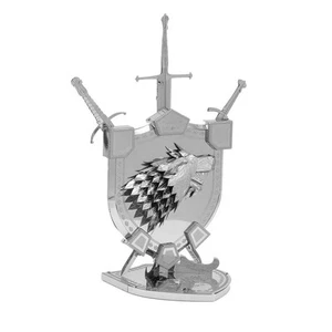 Metal Earth - 3D Metal Model Kit - Games of Thrones - ICONX House Stark Sigil IC - Picture 1 of 5