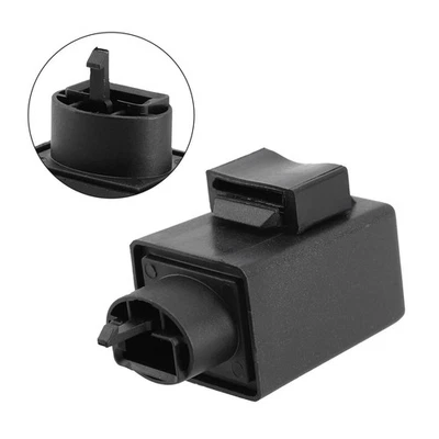 Black ABS Flasher Relay Replacement 12V/3 Pin For LED Turn Signals ,3x2.9x6.5cm - Image 1 of 4