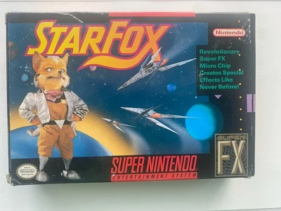 Star Fox (SNES, 1993) Super Nintendo Complete in Box with inserts - Tested - Image 1 of 3