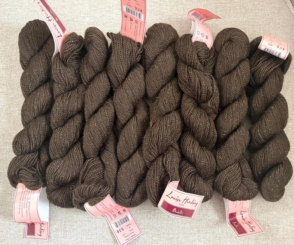 Louisa Harding ORIELLE - Color #11-Cafe. 97% Alpaca, 3% Metallic. 8 skeins - Image 1 of 3