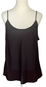 CHAPS MUJER TALLA GRANDE NEGRO TRANSPARENTE CAMI CORREA ESPAGUETI TOP TALLA 1X USADO EN EXCELENTE ESTADO - Imagen 1 de 3