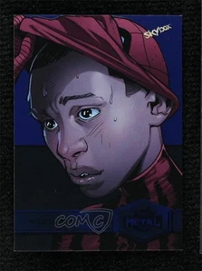 2022 Marvel Metal Universe Spider-Man Neon Blue Light FX Miles Morales #152 5x5 - Bild 1 von 3