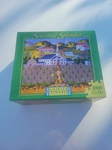 Charles Wysocki Hochzeitstag Saisonale Pracht 1000 Teile Puzzle Neu Hasbro MB - Bild 1 von 3