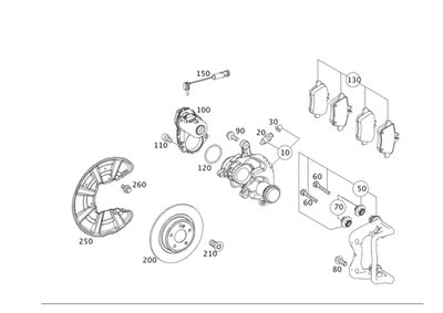 Componente de atuador genuíno Mercedes-Benz 172-906-02-00 - Imagem 1 de 2