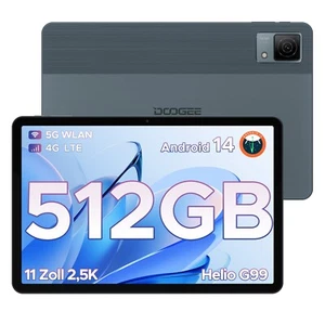 2025 DOOGEE T40 Gaming Tablet 20GB RAM+512GB ROM 8580mAh Android 14 Tablet PC - Bild 1 von 8