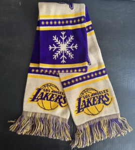 Lakers Christmas Day 2023 Knit Scarf Adult One Size Logo LA Los Angeles Giveaway - Picture 1 of 3