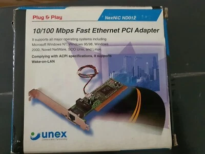 UNEX ND012 10/100MBPS FAST ETHERNET PCI Adapter - Image 1 of 4