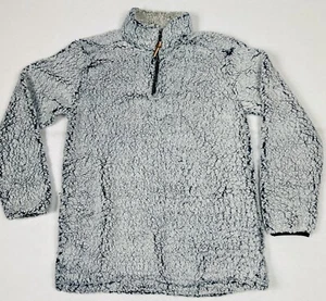 Woman's Soft Fuzzy Sherpa 1/2 Zip Pullover with Side Pockets NEW - Picture 1 of 8