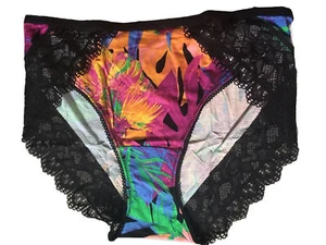 NEW Soma Embraceable Enchanting Lace High-Leg Brief Panty Tropical Print Size S - Picture 1 of 4